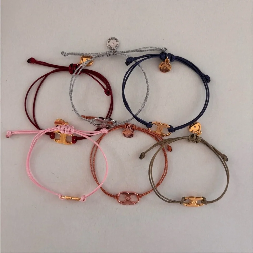 NWOT Bumble Of Tory Burch Embrace Ambition Braided Bracelet